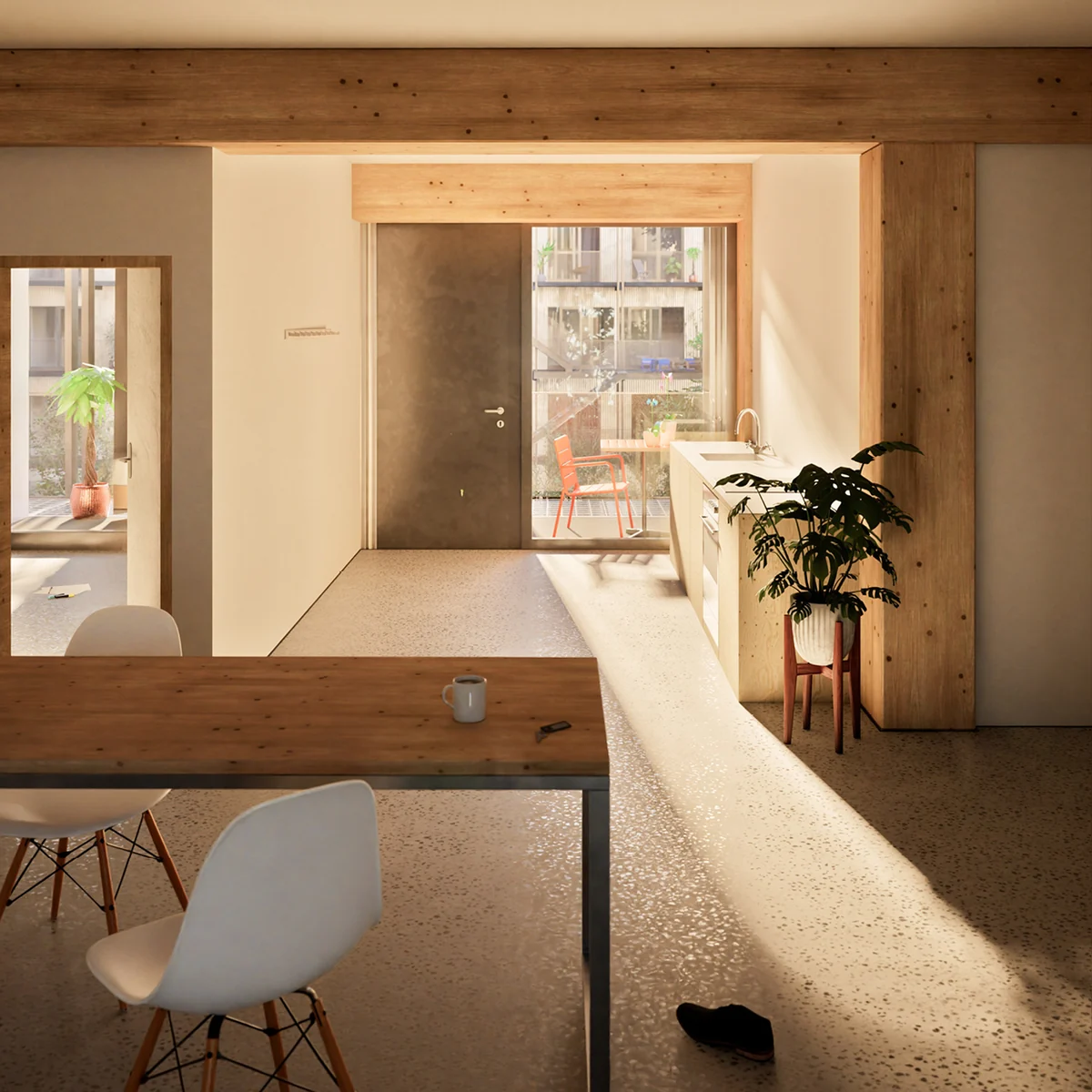 CONNECT 5 von Leo Beyer, Architekturentwurf f&uuml;r ein Wohnquartier in M&uuml;nchen